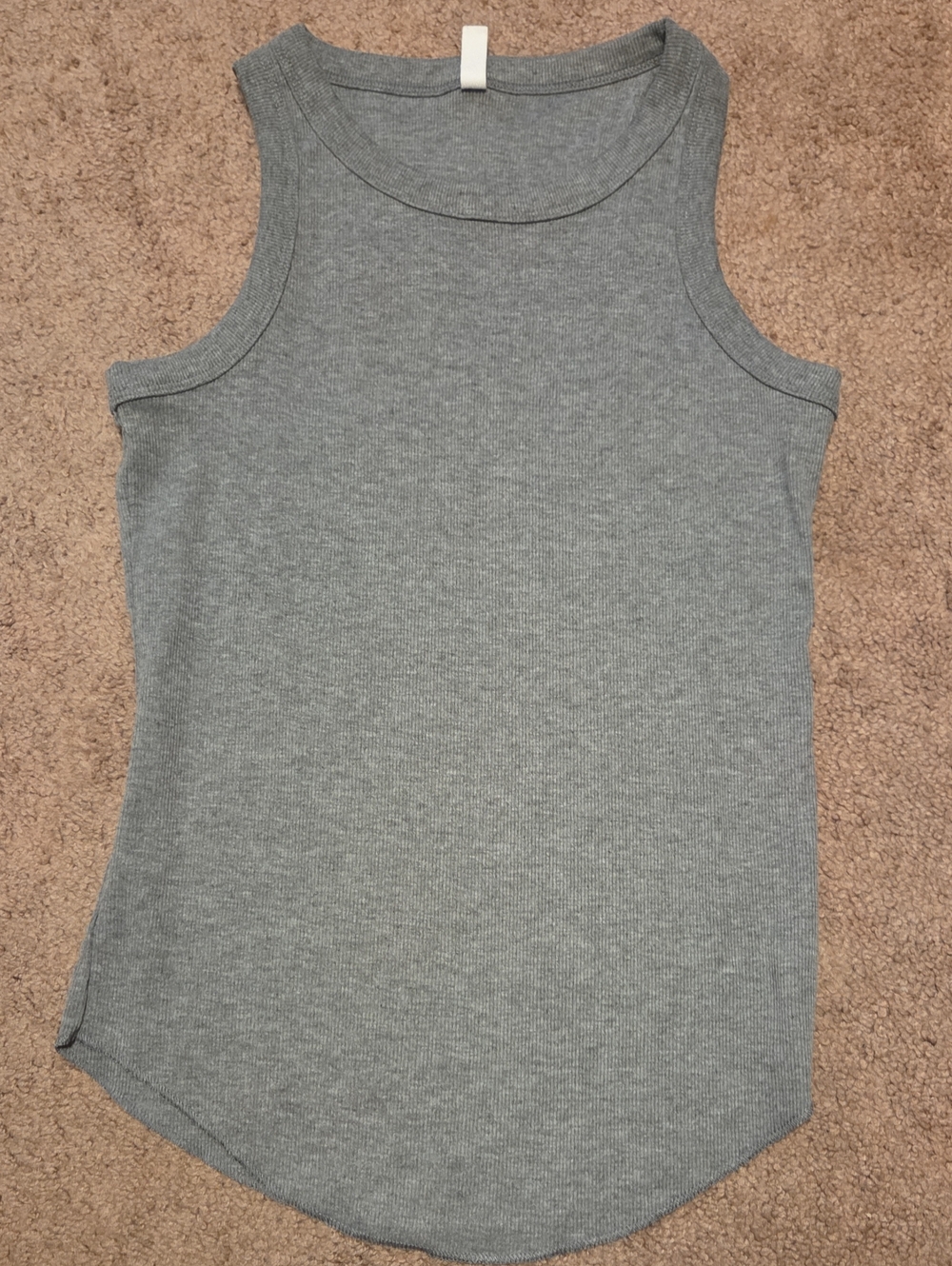 Wishlist Gray Ribbed Tank Top Super Soft with Stretch